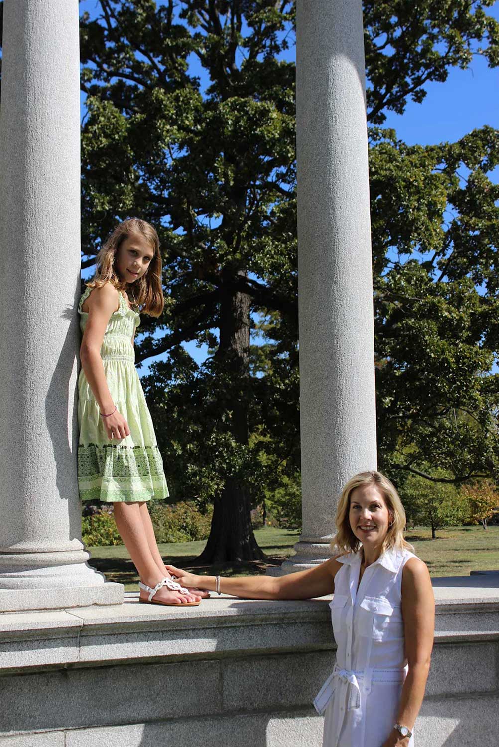 Olympia Doll Collection Owner with Daughter