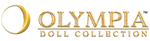 Logo of Olympia Doll Collection with a gold color scheme.